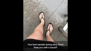 Slippery Wet Floor??Sexy In Anti slip Flipflops Rain or Shine