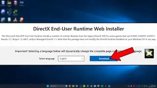 How To Download & Install DirectX End-User Runtime Web Installer in Windows