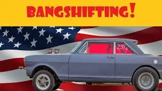 In car video BANGSHIFTING Muncie Rock crusher M22 4 speed drag race