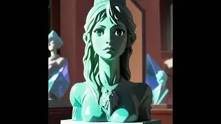 Victorian women becomes a stone bust. #asfr #art #aiartlove #transformation #aiartanimation #ai