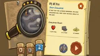 Kingdom Rush - Pit of Fire (Bonus Level) Iron Challenge Hard/Veteran Difficulty Walkthrough
