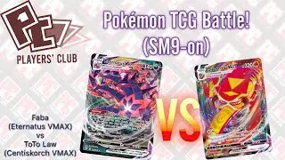Pok&eacute;mon TCG Battle(SM9-on) Eternatus(Faba) vs Centiskorch (ToTo Law)