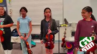 Sahuarita Middle School Mariachi Band at rehearsal