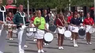 Fanfarenzüge beim Gemeinschaftskonzert am 9. August 2014 in