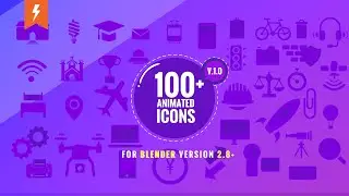 100+ Animated Icons for Blender | Motion Graphics