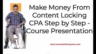 Make Money From Content Locking CPA Step by Step - Course Description
