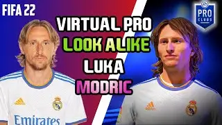 FIFA 22 PRO CLUBS - HOW TO MAKE THE LUKA MODRIC VIRTUAL PRO LOOKALIKE....