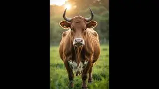 The Cow and Her Owner: A Beautiful Bond #ai #animals