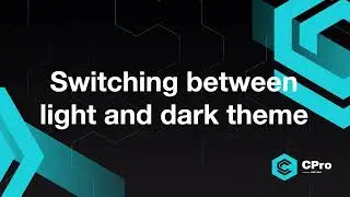 cPro - Switching between light and dark theme