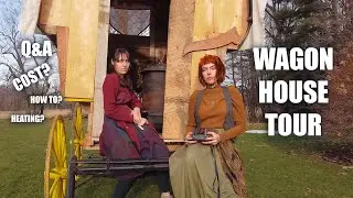 inside TOUR of sisters WAGON TINY HOUSE (budget conversion)