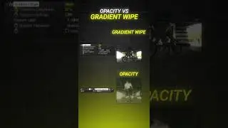Aftet effects Opacity VS Gradient Wipe: Level Up Your Edits! ✨ #aftereffects #tutorial #ae #vfx #cg