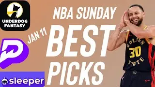 PrizePicks NBA Sunday Best Player Prop Bets 1/11/26 | 6-1 on Saturday 🔥| Best NBA Picks Today
