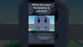 When bro says the enemy is one shot. #roblox #animation
