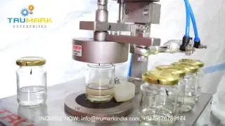 semi automatic lug capping machine | twist off caper