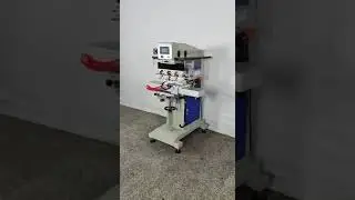 4 Colour pad printer, with servo shuttle table and 90mm suspension type ink cups - SPCTSE 846SCA