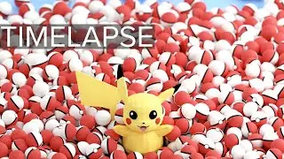 Blender Timelapse | Low Poly Pikachu | Gravedrinker