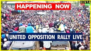 LIVE - Gachagua, Kalonzo & Karua lead United Opposition Rally in Mwea Kirinyaga