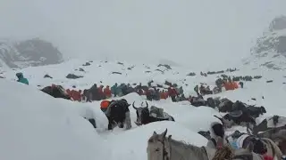 Rescue efforts underway as hikers trapped by surprise storm at Mount Everest