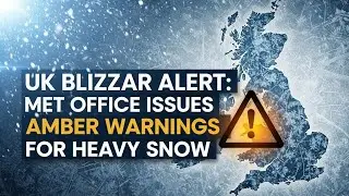 UK Blizzard Alert: Met Office Issues Amber Warnings for Heavy Snow#UKWeather#Blizzard#MetOffice