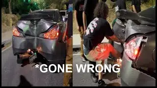 Infiniti G37 Crashes While Sliding...