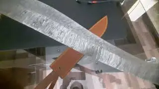 mktraders, handmade Damascus sword, custom made sword, pakistan cutlery, swords, leather sheath