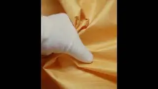 Plain Yellow Tussar and Matka Silk Blend 78 GSM Handwoven Fabric 27