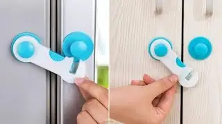 Cabinet Child Safety Lock smart home appliances, Make up, Cleaning for the kitchen #Stcollection