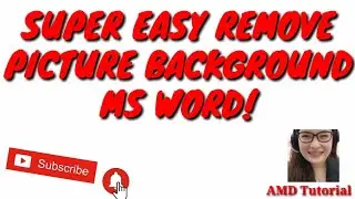 Super Easy Remove Picture Background in MS Word (tagalog tutorial)