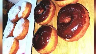 طريقه #الدوناتس الهش الطري طعمه في منتهي الجمال وبربع كيلو دقيق هتعملي 12قطعة كبيرة #cake 