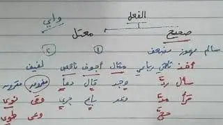 الفعل الصحيح والفعل المعتل