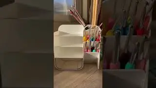 Organize my yarn + supplies with me! #satisfying #crochet #organization #asmr #yarn #cleaning