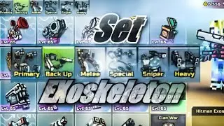 Set Exoskeleton Completo - Gameplay - Pixel Gun 3D ITA