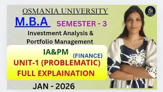 IA&PM | ИНВЕСТИЦИОННЫЙ АНАЛИЗ И УПРАВЛЕНИЕ ПОРТФОЛИО | ПРОБЛЕМНЫЙ РАЗДЕЛ 1 | MBA, 3 СЕМЕСТР @shiv...