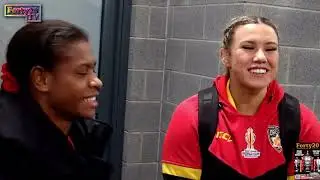 Lilah Malabag and Emily Veivers on Papua New Guinea's first win at RLWC2021 - Forty20 TV