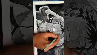 One Piece-Luffy 🔥💀drawing ।। #anime #onepiece #onepieceedit #luffy #ytshorts #drawing #op #animefan