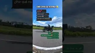 C&oacute;mo mi novia espera que le conteste 😂 #bikercouple #motovelovidad #parejamotera