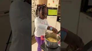 Cooking our noodles ourselves because mom was too lazy to cook for us