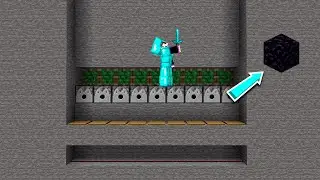 TRAMPA AUTOMÁTICA de OBSIDIANA en MINECRAFT