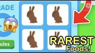 THE RAREST FOODS IN ADOPT ME! (Credit To Bluefissy for a clip)