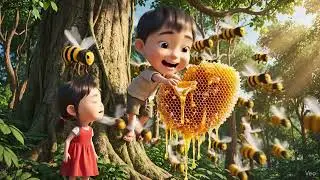 Tiny Bee&rsquo;s Big Adventure 🐝 | Cute Toddler Nature Story | AI Kids Video