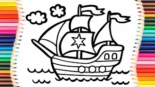 How to Draw a Ship Easy.