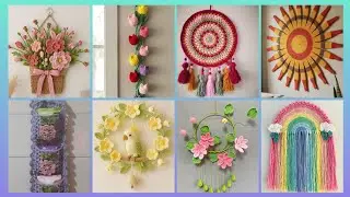 Excellent unique fantastic crochet pattern of handmade wall hanging designs ideas