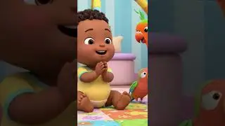 Cute Baby & Parrot Cartoon 🦜👶 | Mithu Mithu Funny Kids Video | Baby Cartoon Short #kidsvideo