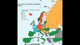 The Italian Capital in different languages! #map #europe #italy #capital #youtubeshorts