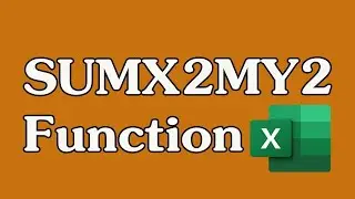 Sumx2my2 Excel function.