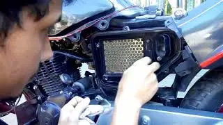 How to clean any Hero/Hero Honda  bikes air filter at home