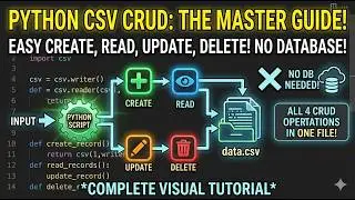How to Perform CRUD Operations in Python Using CSV | Beginner Friendly