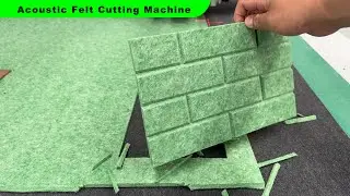 CNC Machine Cut And Groove PET Felt Acoustic Panel