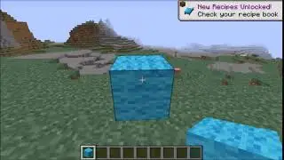 Placing A Block Of Light Blue Wool And Saying The Word 