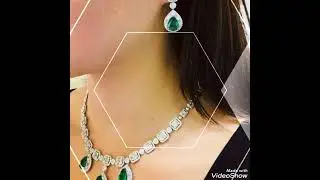 Fancy stone necklace set collection for ladie.#jewelry #dresses #shoes #bags.
